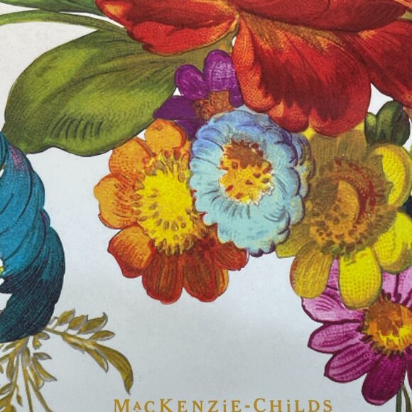 MacKenzie-Childs Flower Market Glass Cutting Board-NEW-Kitchen Tool and Decor - Picture 3 of 12